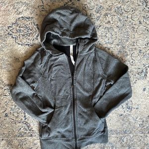 Lululemon Scuba Full Zip Hoodie 8 Heathered Speckled Black